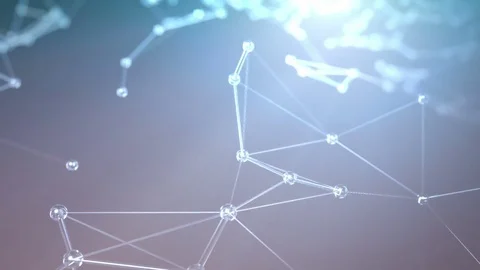 Abstract Polygonal Network Background Stock Footage 81481101