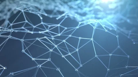 Abstract Polygonal Network Background Stock Footage 81481105