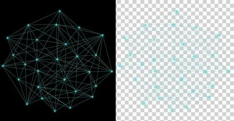Abstract polygonal network  Stock Photos