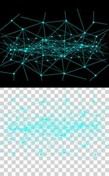 Abstract polygonal network Stock Photos