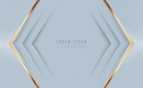 Abstract polygonal pattern luxury on gray with dotted texture background Stock Illustration