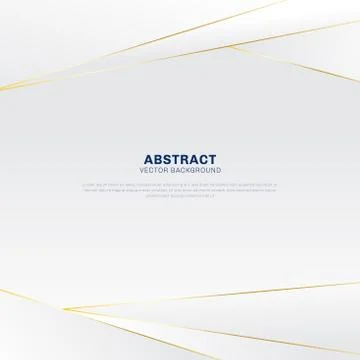 Abstract polygonal pattern luxury on white and gray header background with go Stock Illustration