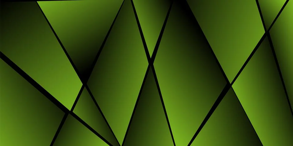 Abstract polygonal pattern. Shades of green. Background design, cover, postca イラスト素材
