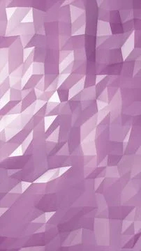 Abstract polygonal pattern in soft purple tones with faceted 3D surface desig Stock Photos
