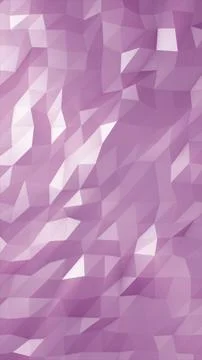 Abstract polygonal pattern in soft purple tones with faceted 3D surface desig Stock Photos