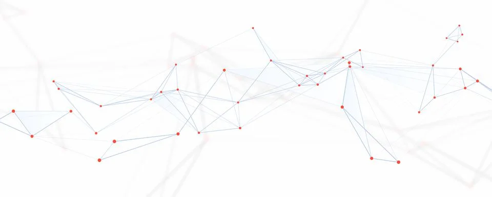 Abstract polygonal plexus with lines and points. Geometric pattern. Stock Illustration
