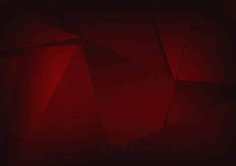 Abstract polygonal red background Stock Illustration