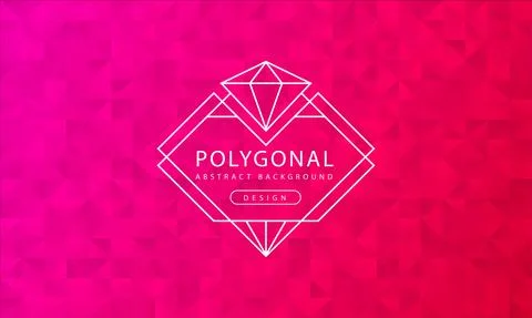 Abstract polygonal red pink background texture, red pink textured, banner vector Stock Illustration