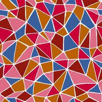 Abstract polygonal seamless vector pattern Illustrazione stock
