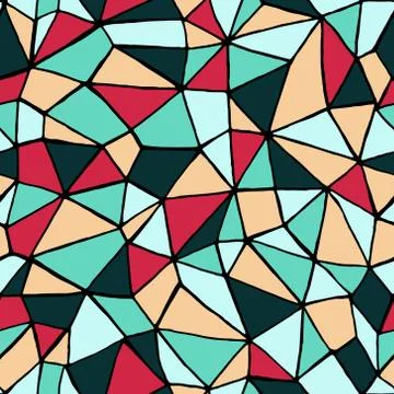 Abstract polygonal seamless vector pattern Stock Illustration