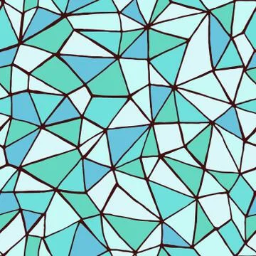 Abstract polygonal seamless vector pattern Stock Illustration