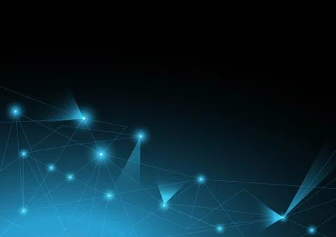 Abstract polygonal shape, futuristic technology graphic design 스톡 일러스트