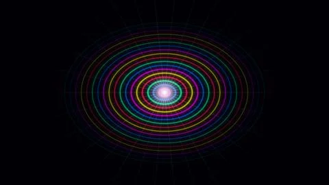 Abstract polygonal shapes in cosmic space Stock Illustration