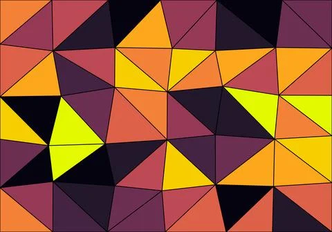 Abstract Polygonal Space Background. Geometric Polygonal background molecul.. Stock Illustration