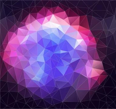 Abstract polygonal space background Stock Illustration
