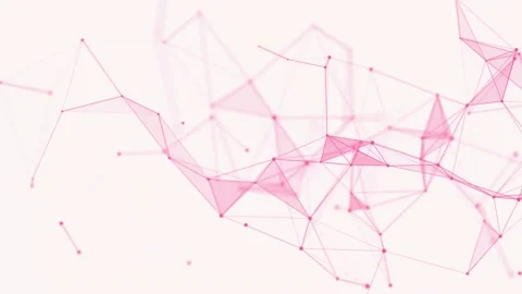 Abstract polygonal space with dots and lines motion. Data technology. Stock Footage 155444844