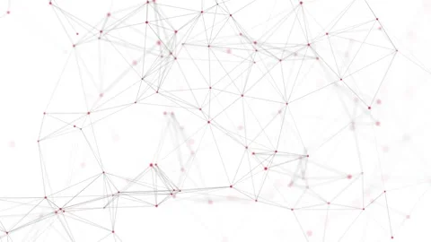 Abstract polygonal space with dots and lines motion.  Seamless loop. 4K Stock-Footage 282919134