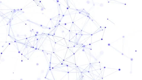 Abstract polygonal space with dots and lines motion.  Seamless loop. 4K Stock-Footage 296504061