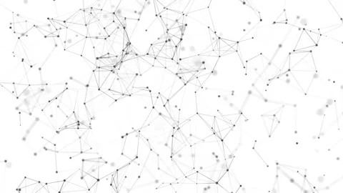 Abstract polygonal space with dots and lines motion.  Seamless loop. 4K Stock-Footage 314013300