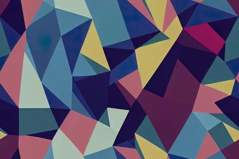 Abstract polygonal space with dots and lines motion. Data Stock Illustration