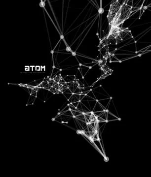 Abstract polygonal space Illustrazione stock