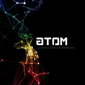 Abstract polygonal space Stock Illustration