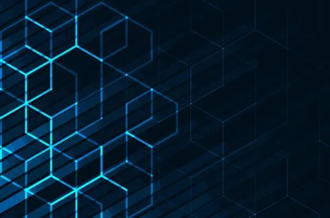 Abstract polygonal space Stock Illustration