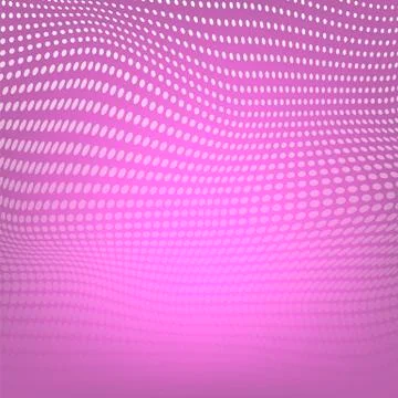 Abstract Polygonal Space. Low Poly Pink with Connecting Dot. Big Data 스톡 일러스트