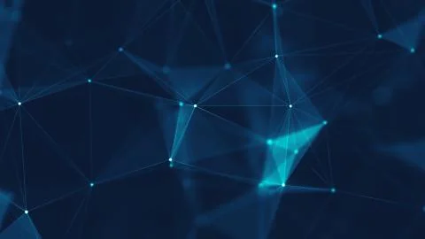 Abstract polygonal space low poly dark background Stock-Illustration