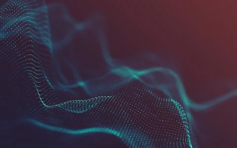 Abstract polygonal space low poly dark background Stock Illustration