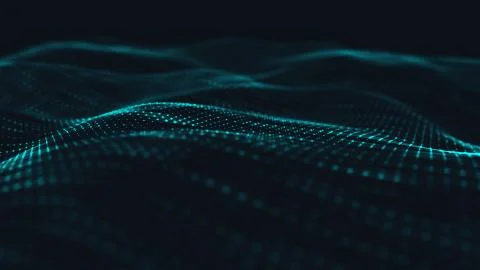 Abstract polygonal space low poly dark background Illustrazione stock