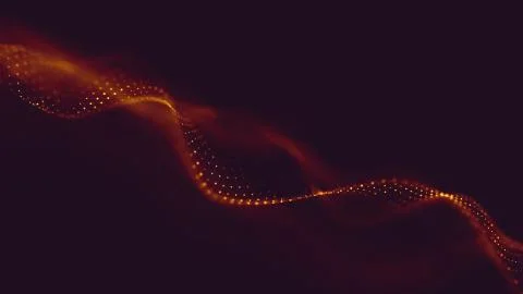 Abstract polygonal space low poly dark background Stock Illustration