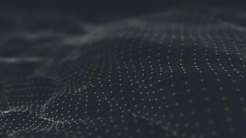 Abstract polygonal space low poly dark background Illustrazione stock