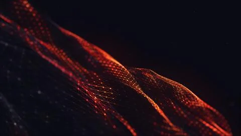 Abstract polygonal space low poly dark background Stock Illustration