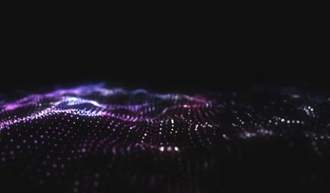 Abstract polygonal space low poly dark background Stock Illustration