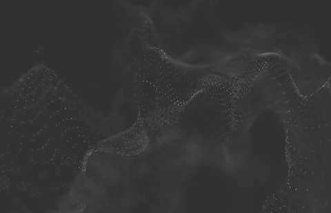 Abstract polygonal space low poly dark background Stock Illustration