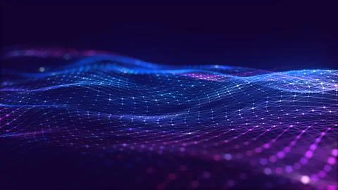 Abstract polygonal space low poly dark background Illustrazione stock