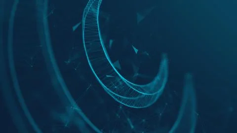 Abstract polygonal space low poly dark background Stock-Illustration