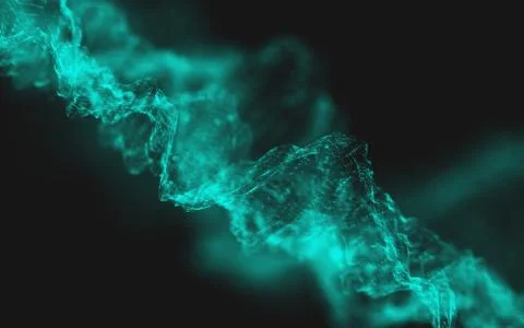 Abstract polygonal space low poly dark background Stock Illustration