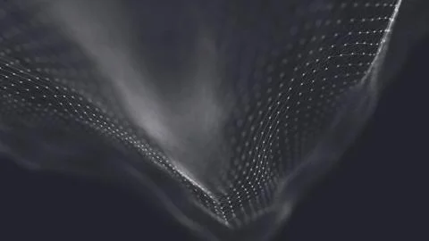 Abstract polygonal space low poly dark background Stock Illustration