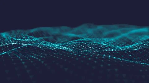 Abstract polygonal space low poly dark background Stock-Illustration