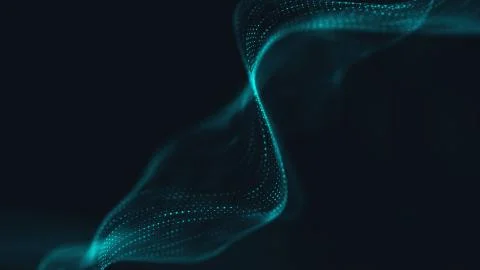 Abstract polygonal space low poly dark background Stock Illustration