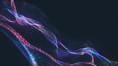 Abstract polygonal space low poly dark background Stock-Illustration