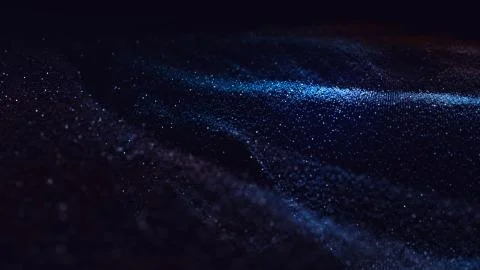 Abstract polygonal space low poly dark background Stock Illustration