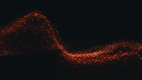 Abstract polygonal space low poly dark background with connecting dots and li Stock-Illustration