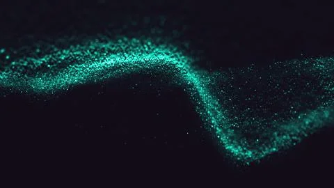 Abstract polygonal space low poly dark background with connecting dots and li Stock Illustration