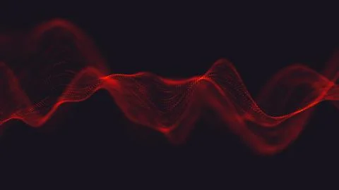 Abstract polygonal space low poly dark background with connecting dots and li Stock Illustration
