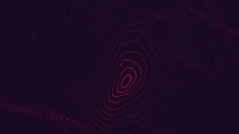 Abstract polygonal space low poly dark background with connecting dots and li Stock Illustration