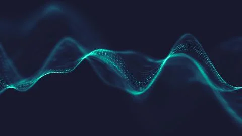 Abstract polygonal space low poly dark background with connecting dots and li Stock Illustration