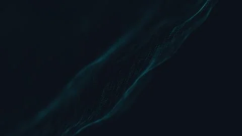 Abstract polygonal space low poly dark background with connecting dots and li Stock Illustration